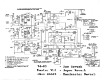 Fender CBS-70W-Super-Pro-Bandmaster-Reverb - Schematic